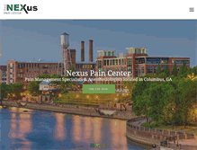 Tablet Screenshot of nexuspaincenter.com